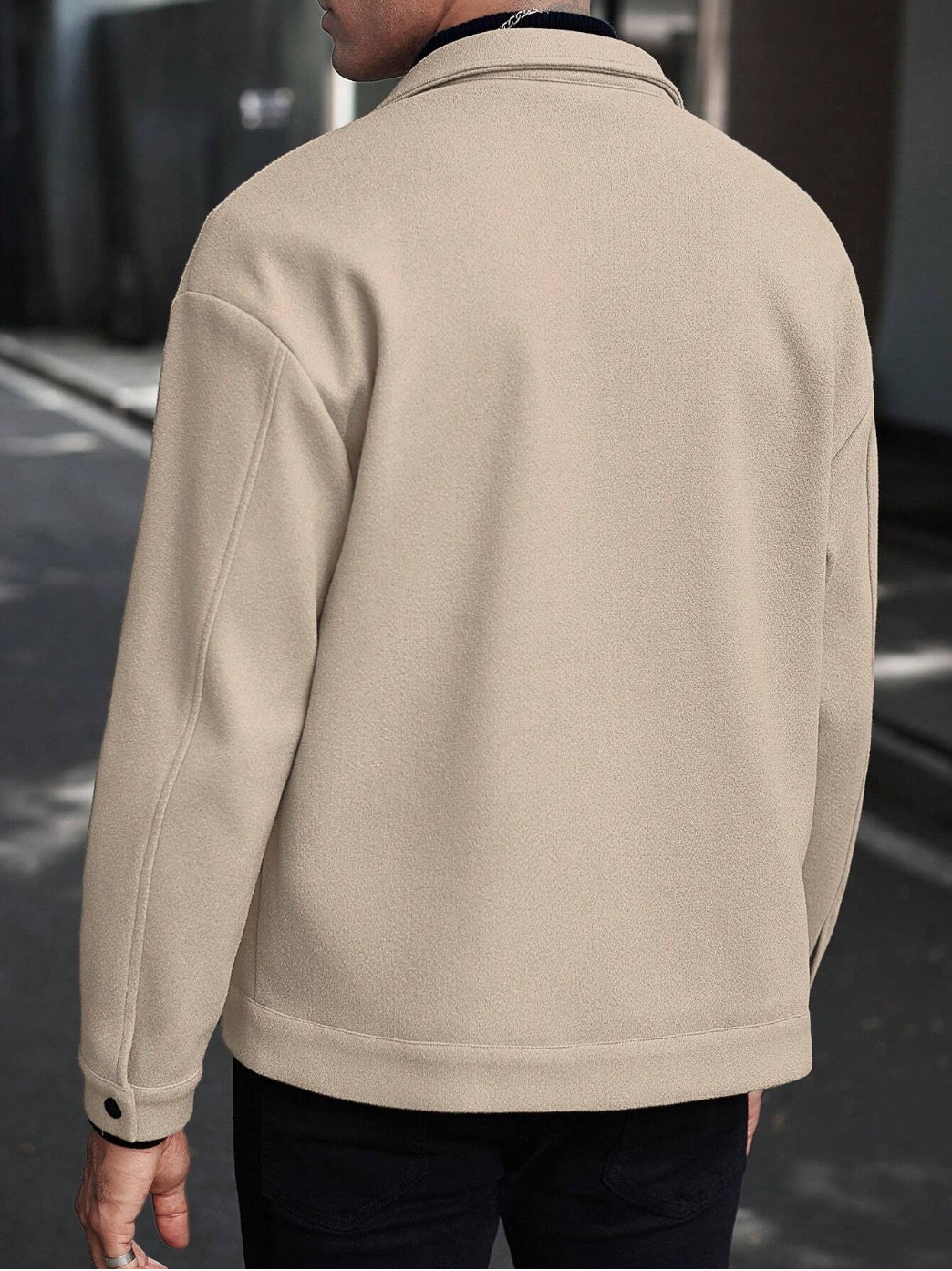 Men's Casual Button-Front Drop Shoulder Shacket (Pack of 2)